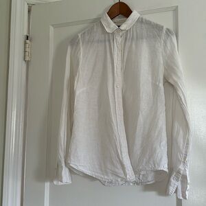 White J. Crew Baird McNutt white linen button down